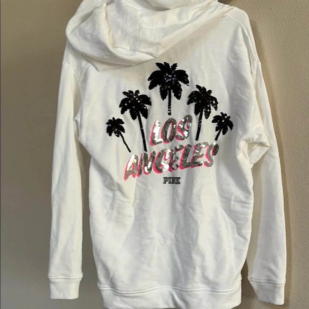 PINK Victoria's Secret White Lace-Up Sweater - Picture 7 of 9